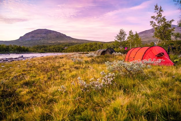 Tent in the mountains